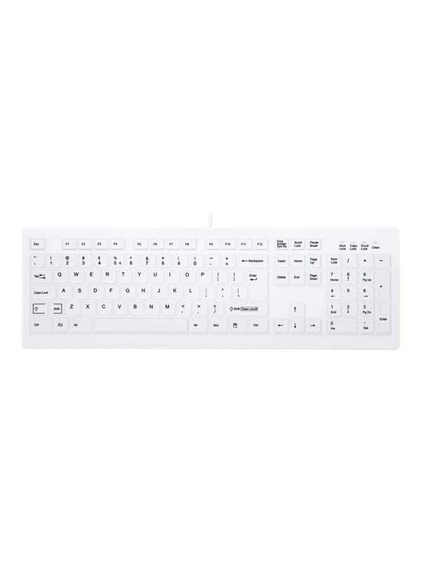 Cherry Contour MedicalKey AK-C8100 Sanitizable - Tastatur - Englisch US - Weiss