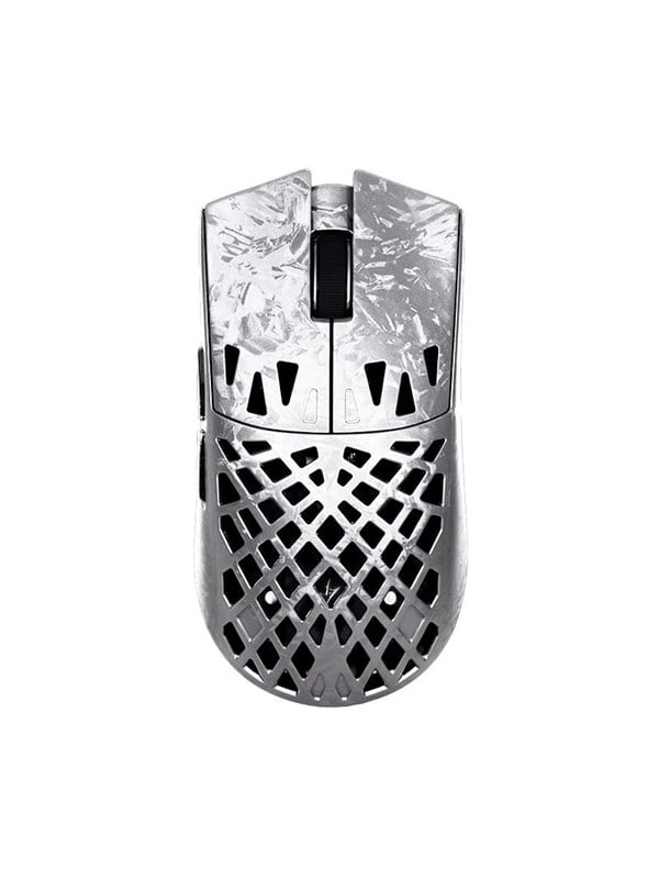 ATK Blazing Sky GHOST Ultimate Hollow Carbon Fiber Wireless Gaming Mouse - Gaming Maus (Silber)
