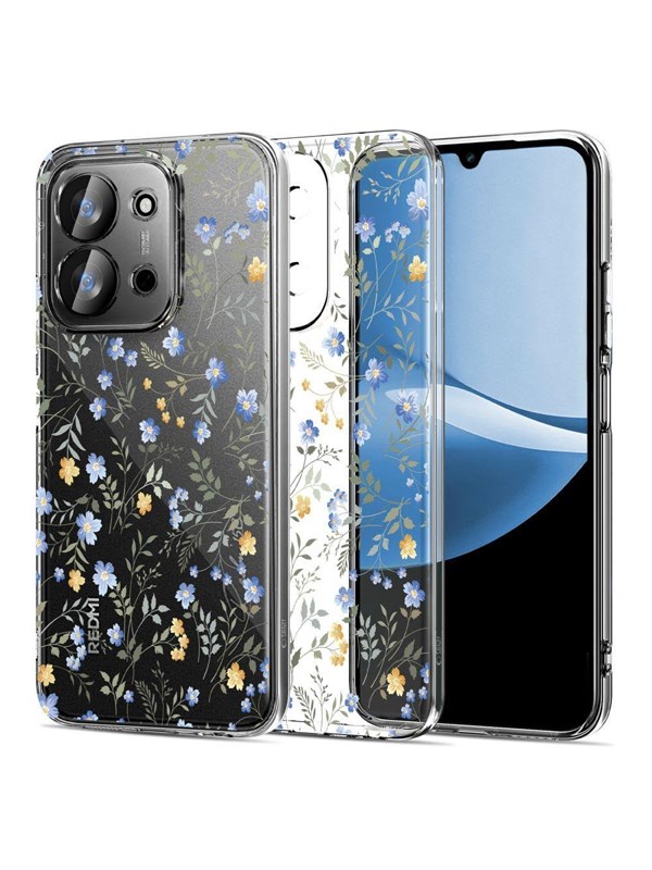 Tech-Protect FlexAir Case for Xiaomi Redmi 15C 173 mm / Poco 85C 173 mm - Daisies with Leaves