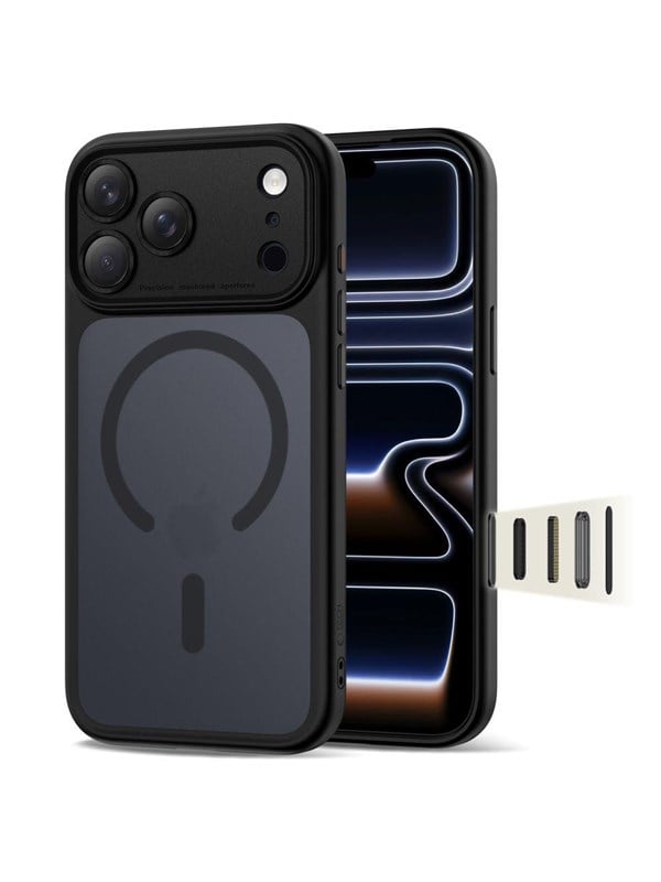 Tech-Protect Magpeak Magsafe CC Case for iPhone 17 Pro Max - Matte Black