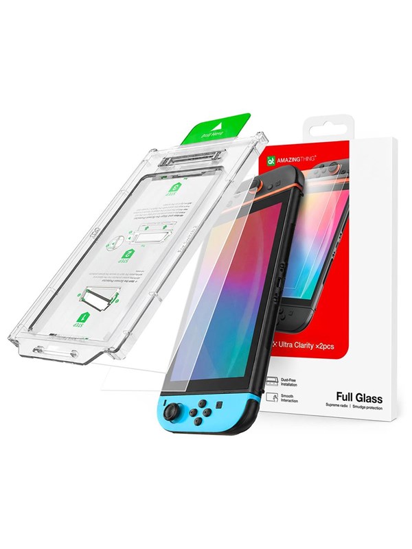 AmazingThing Radix Full Glass Tempered Glass for Nintendo Switch 2 2 pcs - Nintendo Switch 2