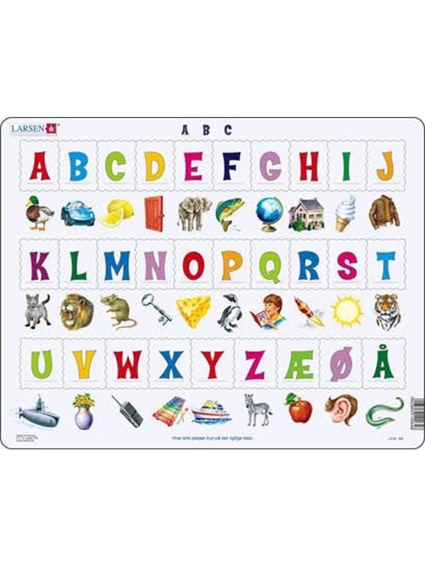 Larsen Puzzles Puzzle Learn the letters (29) - 29 pieces Maxi (36.5x28.5 cm) Boden