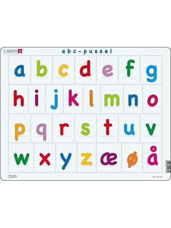 Larsen Puzzles Puzzle Alphabet lowercase letters - 29 pieces Maxi 365x285 cm 2D Puzzles