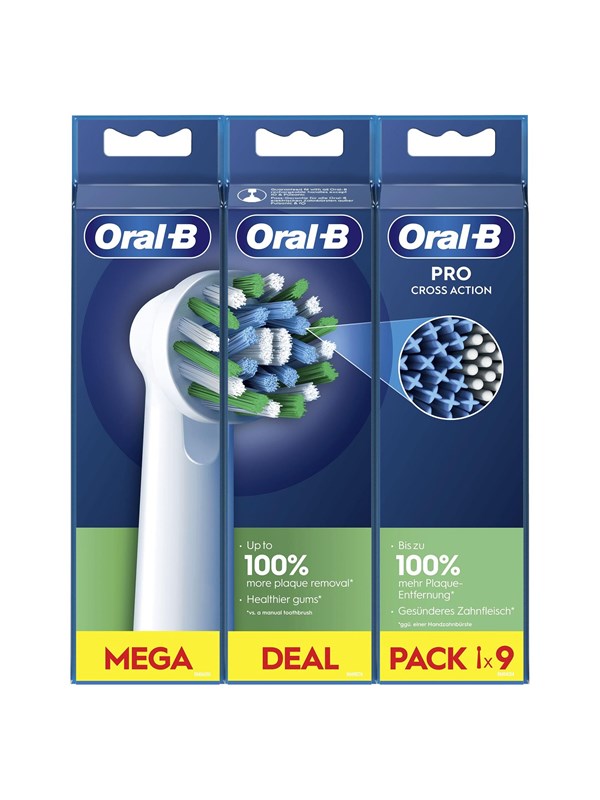 PRO Cross Action Mega Deal Pack Zahnbürstenaufsätze 9 St