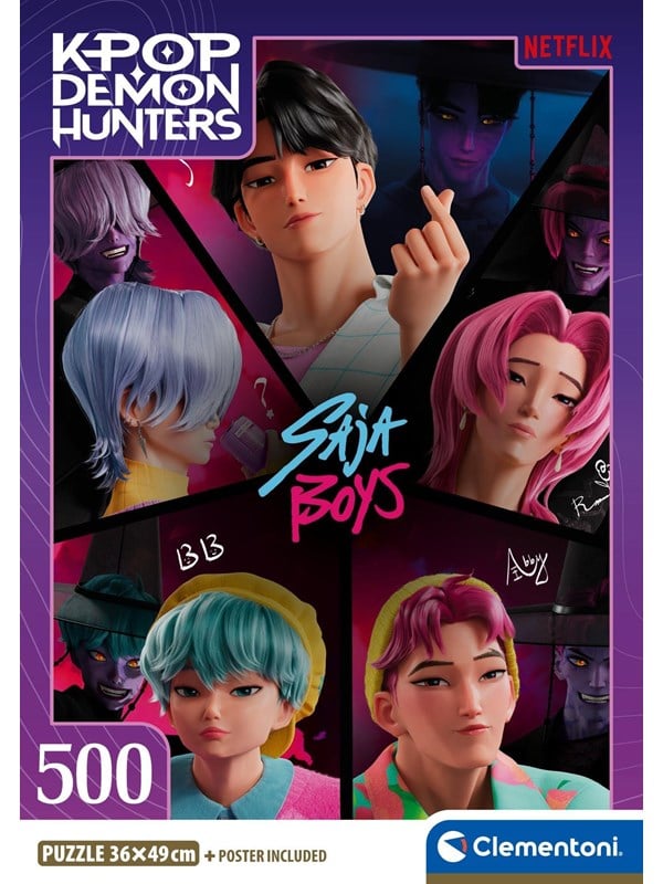 Clementoni K-Pop Demon Hunters - Compact 500 brikker