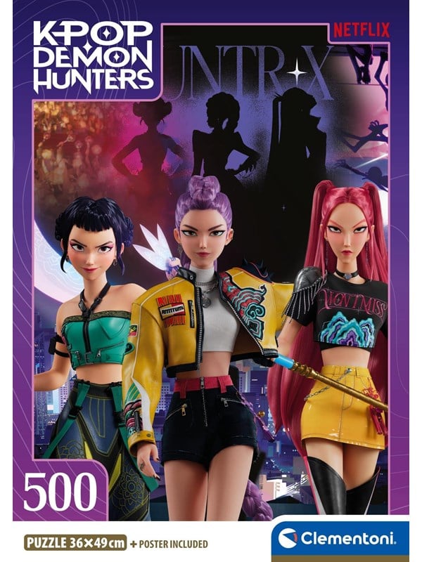 Clementoni K-Pop Demon Hunters - Compact 500 brikker