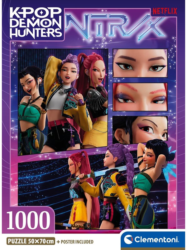 Clementoni K-Pop Demon Hunters - Compact 1000 brikker