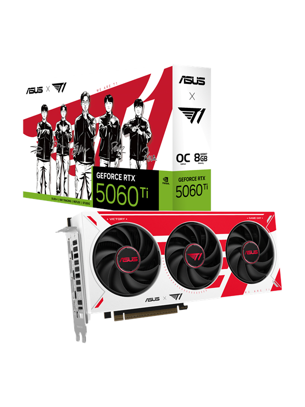 Image of ASUS GeForce RTX 5060 Ti T1 OC - 8GB GDDR7 RAM - Grafikkarte
