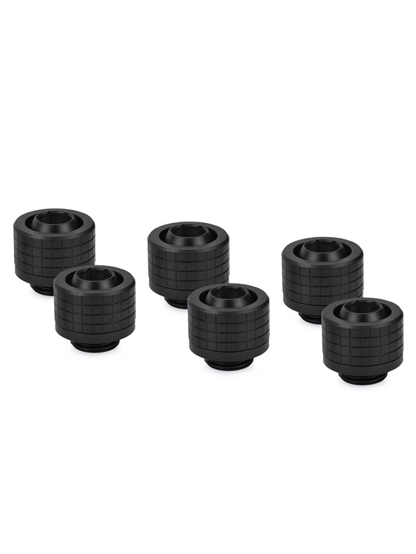 Wasserkühlung Thermal Grizzly DeltaMate Fitting ST13 Schwarz 6er-Pack