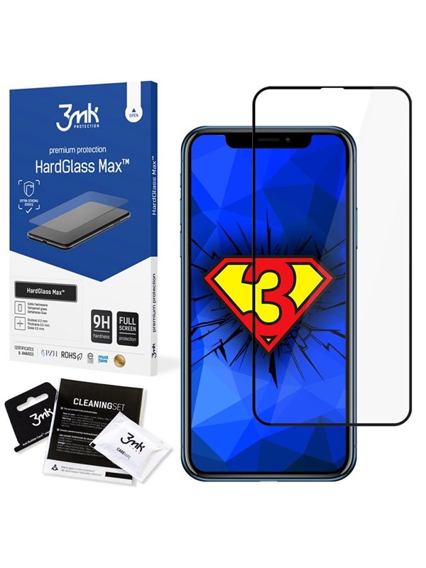 Image of 3mk HardGlass Max Tempered Glass for iPhone Xr