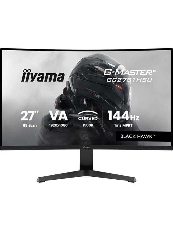 Image of 27" iiyama G-MASTER Black Hawk GC2781HSU-B1 - LED monitor - curved - Full HD (1080p) - 27"