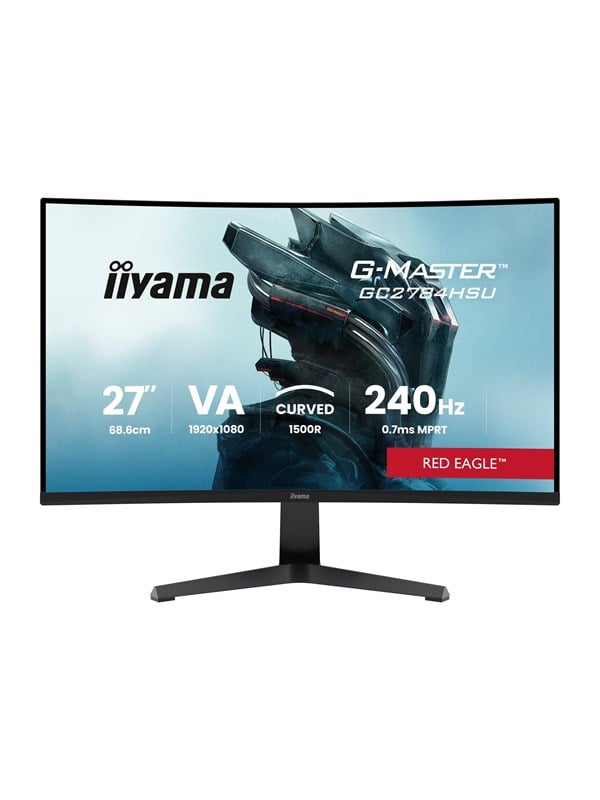 Image of 27" iiyama G-MASTER Red Eagle GC2784HSU-B1 - LED monitor - curved - Full HD (1080p) - HDR
