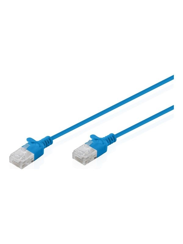 Assmann DIGITUS CAT 6 U-UTP Slim Patchkabel, 2 m, Blau