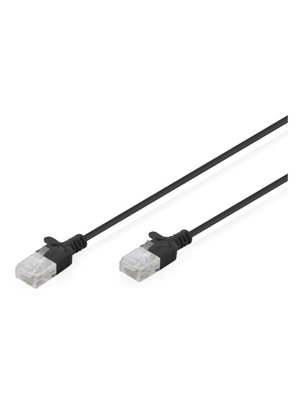 Assmann DIGITUS CAT 6 U-UTP Slim Patchkabel, 5 m, Schwarz