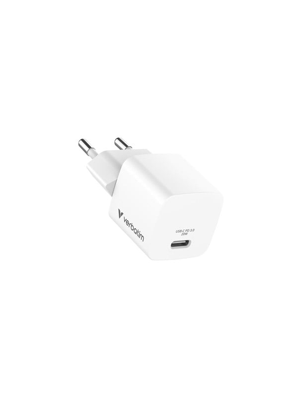 Verbatim Netzadapter GAN Mini 20W weiß 0023942323952 Verbatim