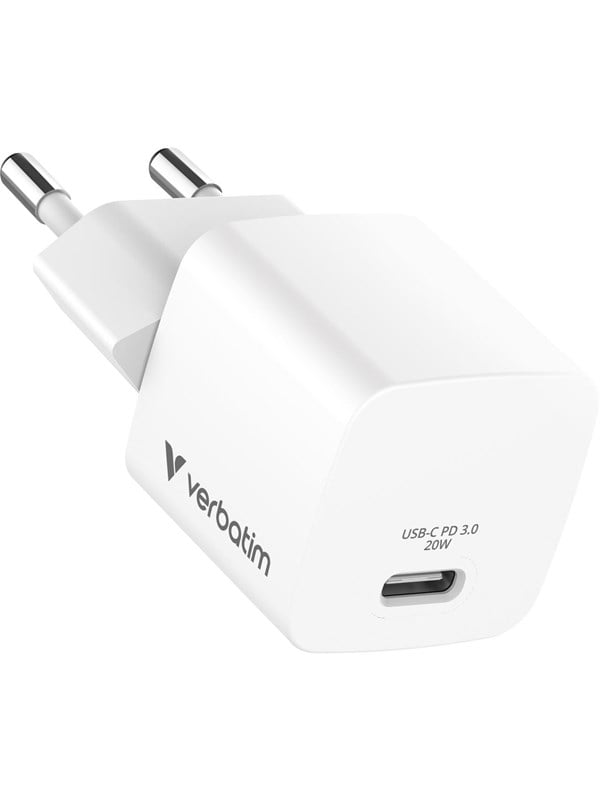 Verbatim Netzadapter GAN Mini 20W weiß 0023942323969 Verbatim