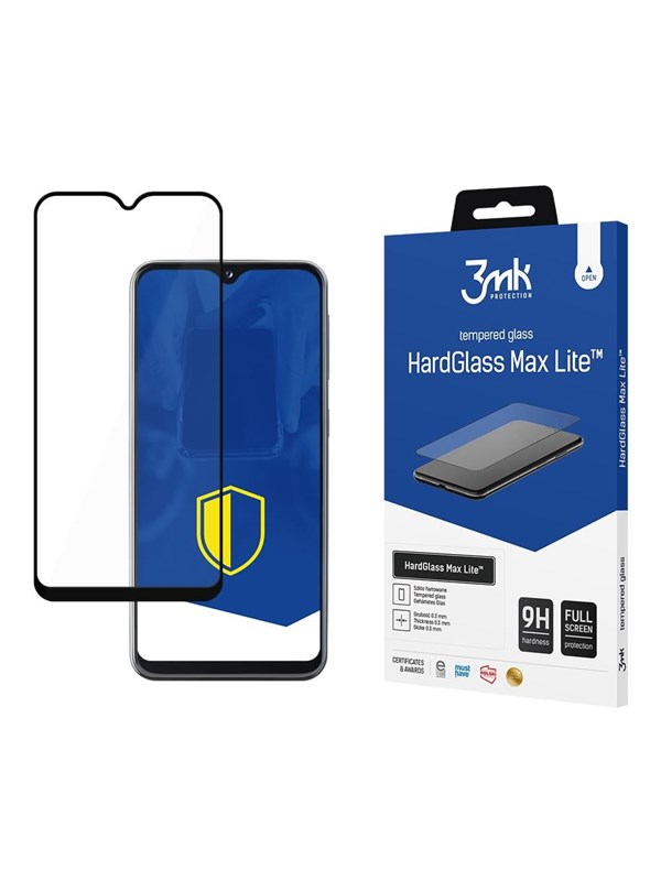 Verstärktes gehärtetes Glas 3MK Samsung Galaxy A20e - HardGlass Max Lite™