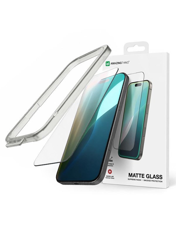 AmazingThing Titan Matte FusionFilter 7 Tempered Glass Screen Protector for iPhone 17 Pro Max