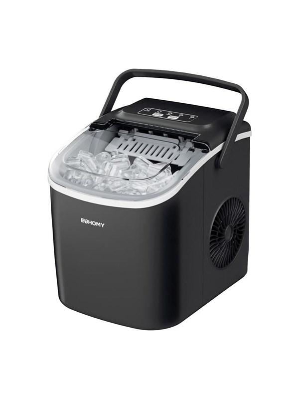 Euhomy Eismaschine IM016 12kg Ice Cube Maker - Black