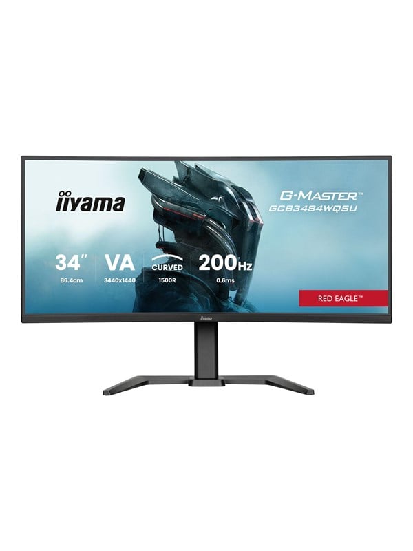 Image of 34" iiyama G-MASTER Red Eagle GCB3484WQSU-B2 - LED monitor - curved - 34" - HDR