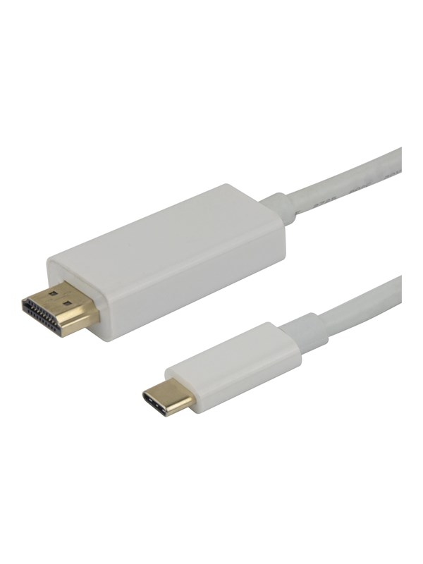 USB-C zu HDMI Videokabel Deltaco USBC-HDMI-1020A 4K 2 m
