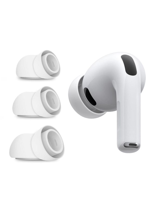 Tech-Protect Ear Tips for AirPods Pro 3 in sizes S / M / L 3-pack - white