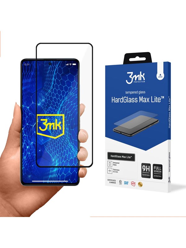 3mk Tempered glass for Xiaomi Redmi Note 12 Pro 9H from the HardGlass Lite Series
