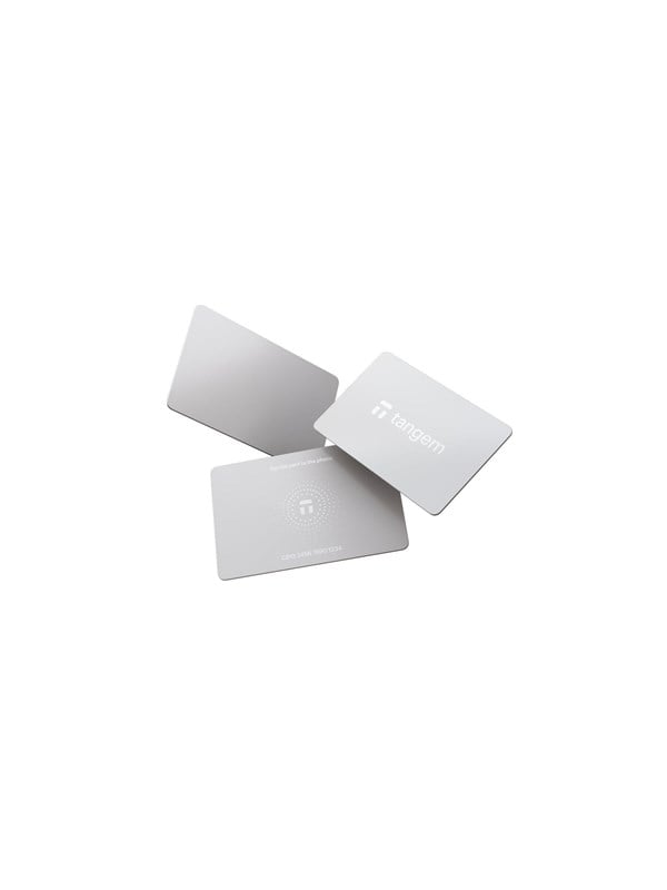 Tangem Wallet - 3-card Set - White Stealth