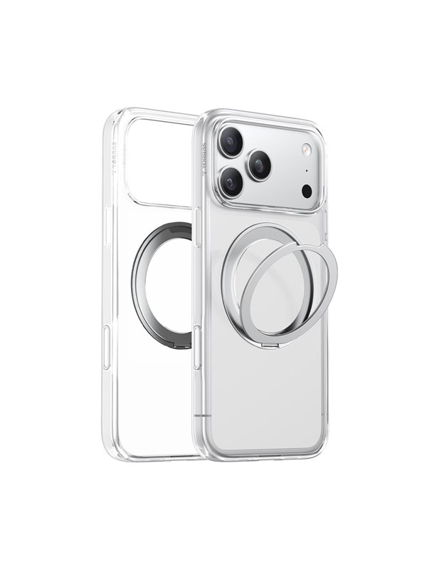 Funda für Handy Torras Ostand Pro Series Transparent mit Ständer für iPhone 17 Pro Max
