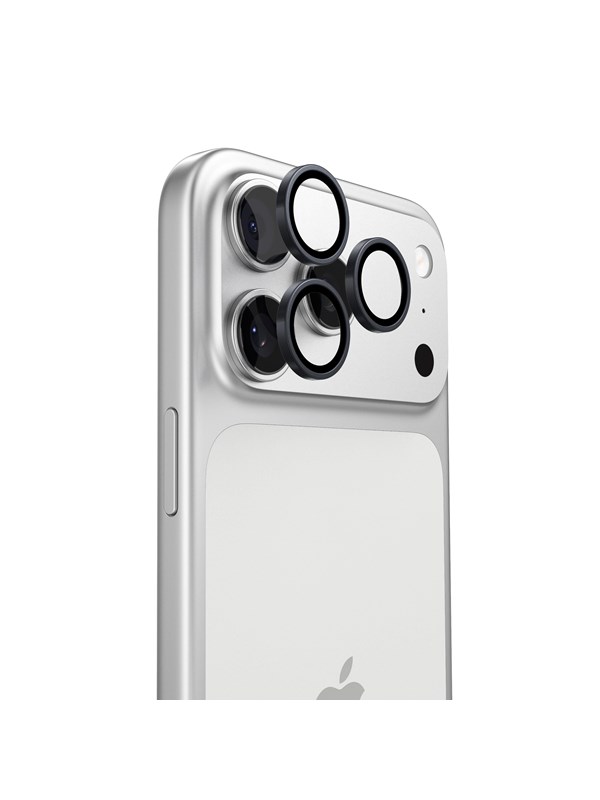 Torras Lensguard Rückkamera-Schutzfolie für Apple iPhone 17 Pro Max / 17 Pro, gehärtetes Glas, Schwarz