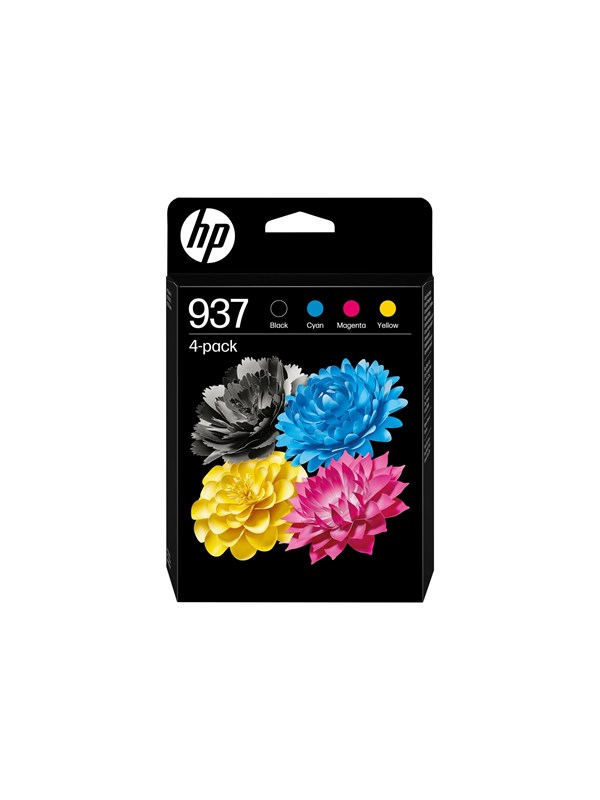 HP 937(6C400NE) schwarz, cyan, magenta, gelb Druckerpatronen, 4er-Set