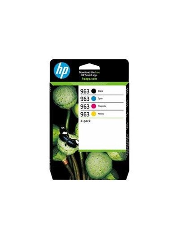HP 963(6ZC70AE) schwarz, cyan, magenta, gelb Druckerpatronen, 4er-Set