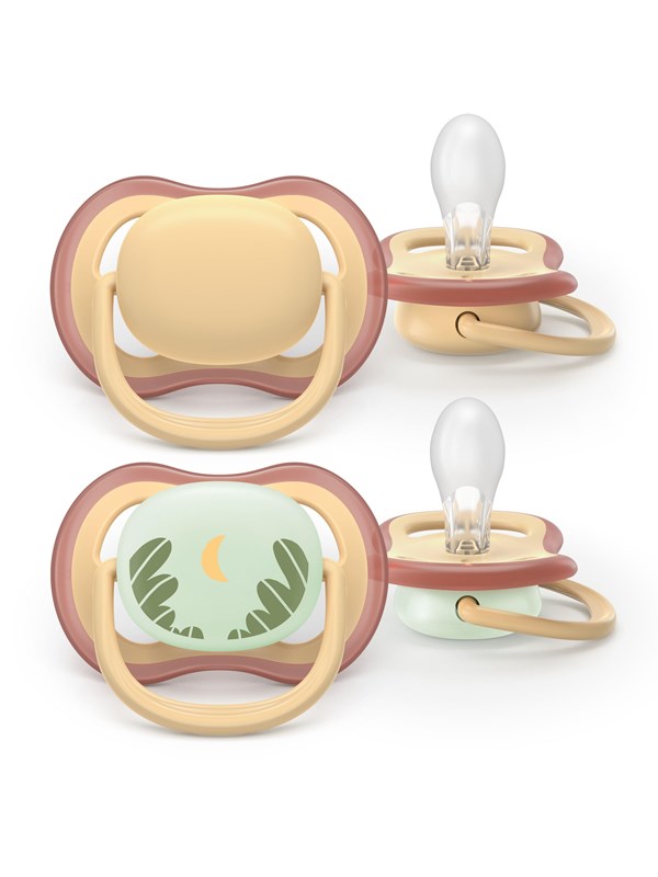 Philips Avent Pacifier ultra air nighttime 2 pack 06 mdr gulgul