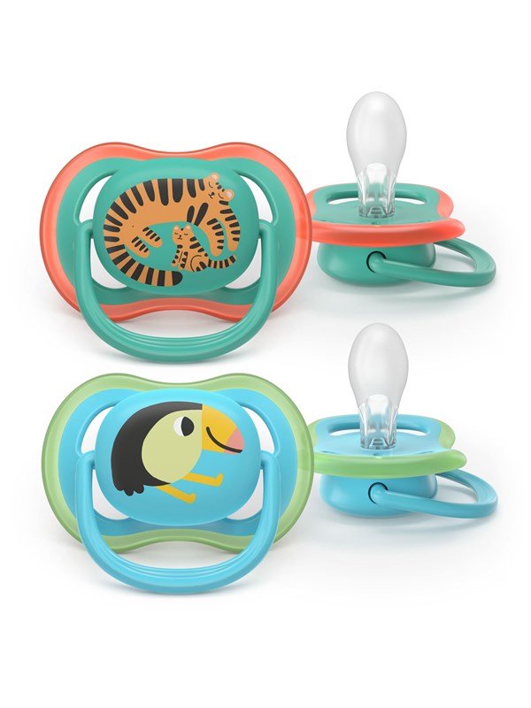 Philips Avent Pacifier ultra air 2 pack 6-18 mdr. dyremotiver
