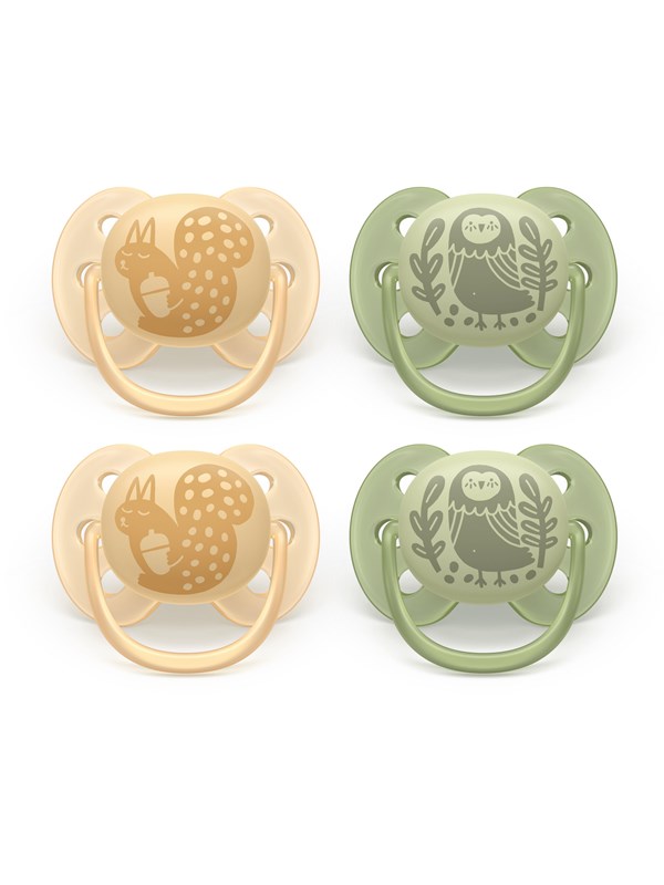 Philips Avent Pacifier ultra soft 4 pack 618 mdr grnorange