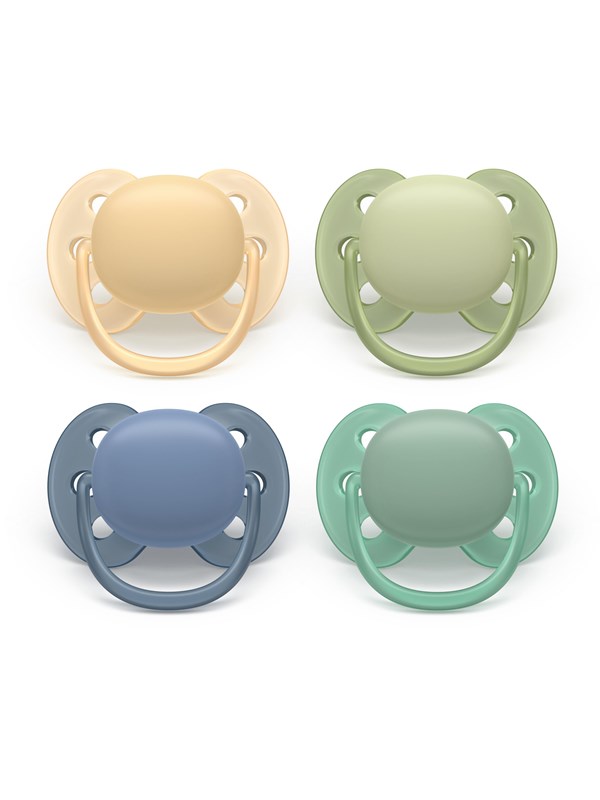 Philips Avent Pacifier ultra soft 4 pack 618 mdr gulgrnbl