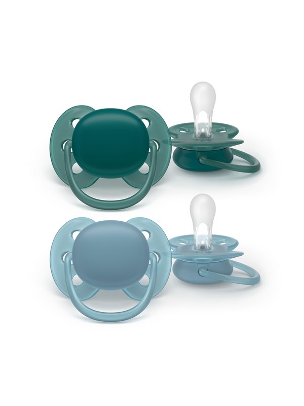 Philips Avent Pacifier ultra soft 2 pack 18 mdr grnbl