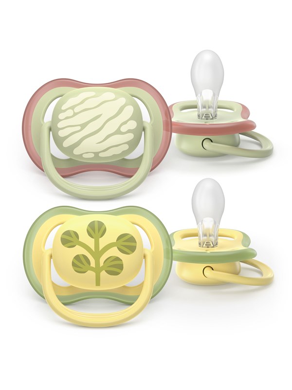 Philips Avent Pacifier ultra air 2 pack 18+ mdr. grøn/gul
