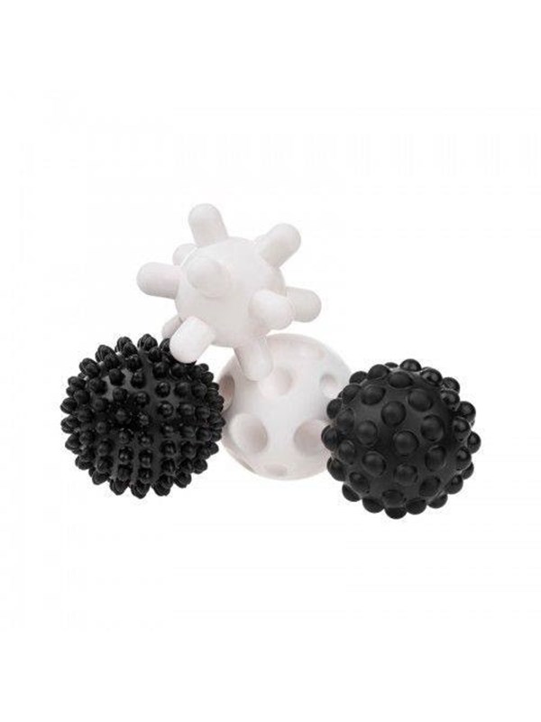 Image of Akuku Soft sensory balls black/white (4 pcs)