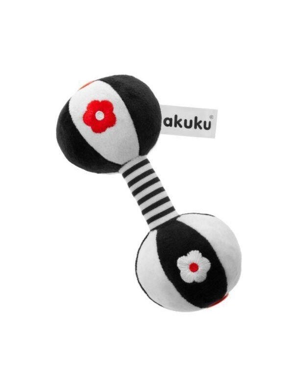 Image of Akuku Plush rattle DUMBBELL