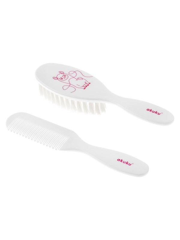 Akuku Comb  hairbrush with nylon bristle lama