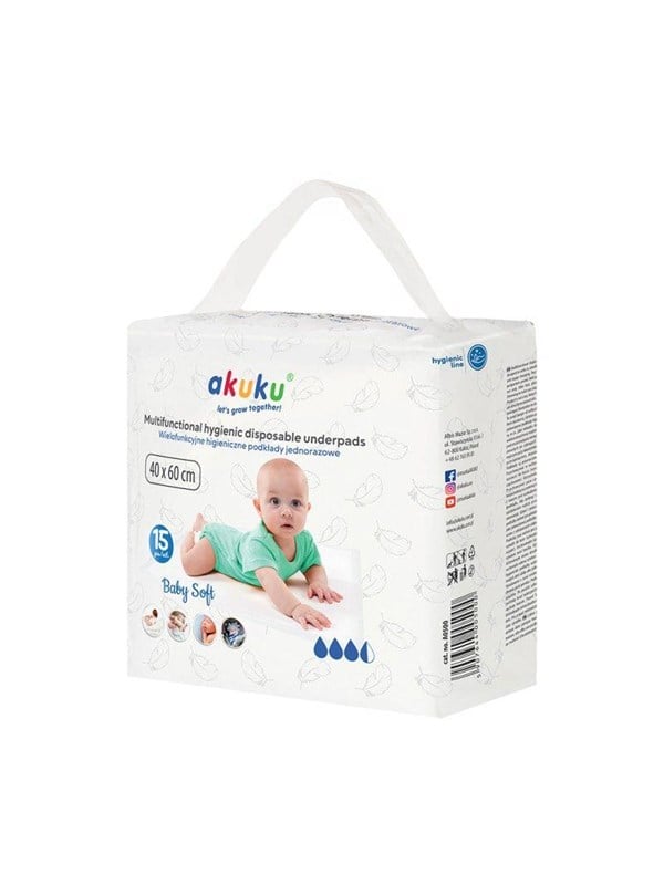 Akuku Disposable hygienic underpad 40 x 60 cm 15 pcs