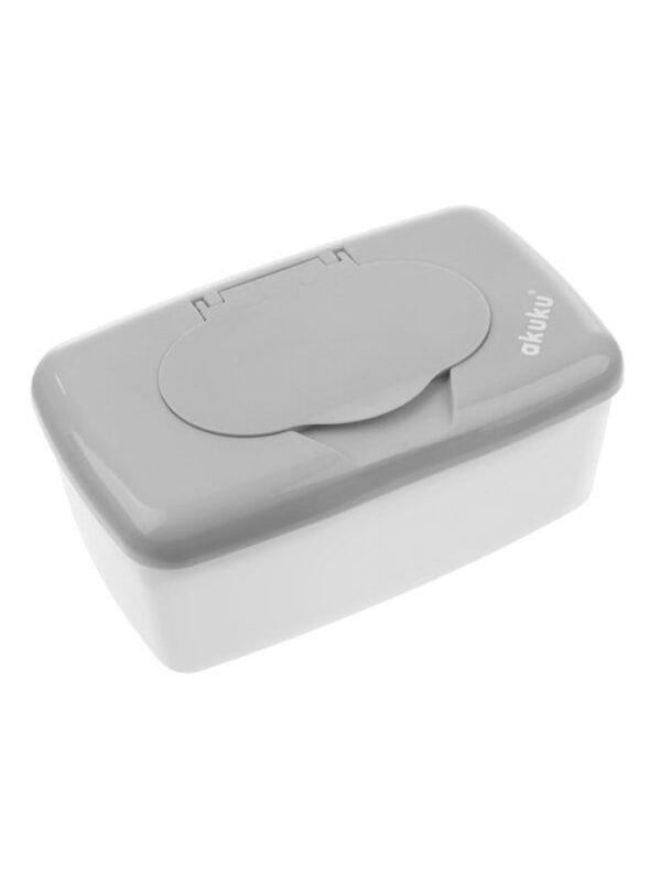 Akuku Box for water wipes grey/white
