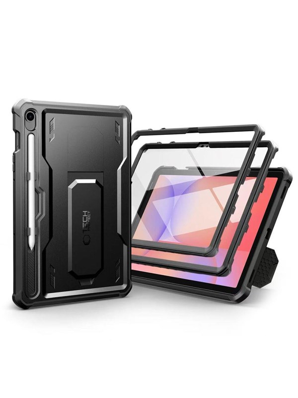 Hülle für Samsung Galaxy Tab S10 Lite / Tab S10 FE / Tab S9, Tech-Protect, Kevlar Pro, Schwarz
