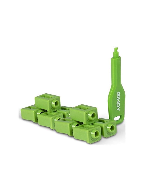 LINDY SFP Port Schlösser grün 10 Stck + 1 Schlüssel