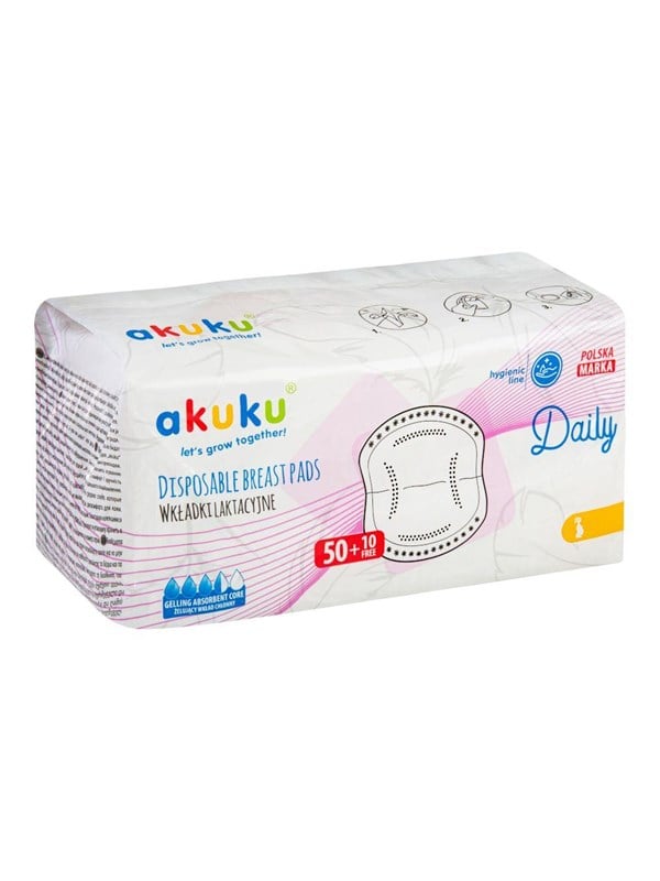 Akuku Disposable breast pads DAILY 60 pcs