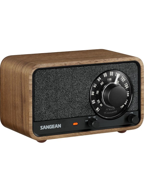 Sangean WR-8 AM/FM/Bluetooth Radio Vintage Walnut - AM/FM - Mono - Walnuss