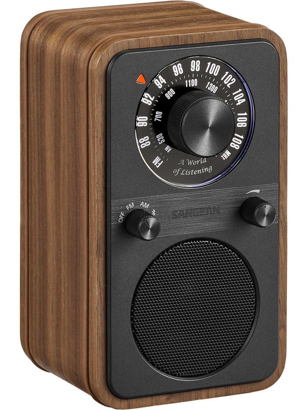 Sangean WR-9 AM/FM/Bluetooth Radio Vintage Walnut - AM/FM - Mono - Walnuss