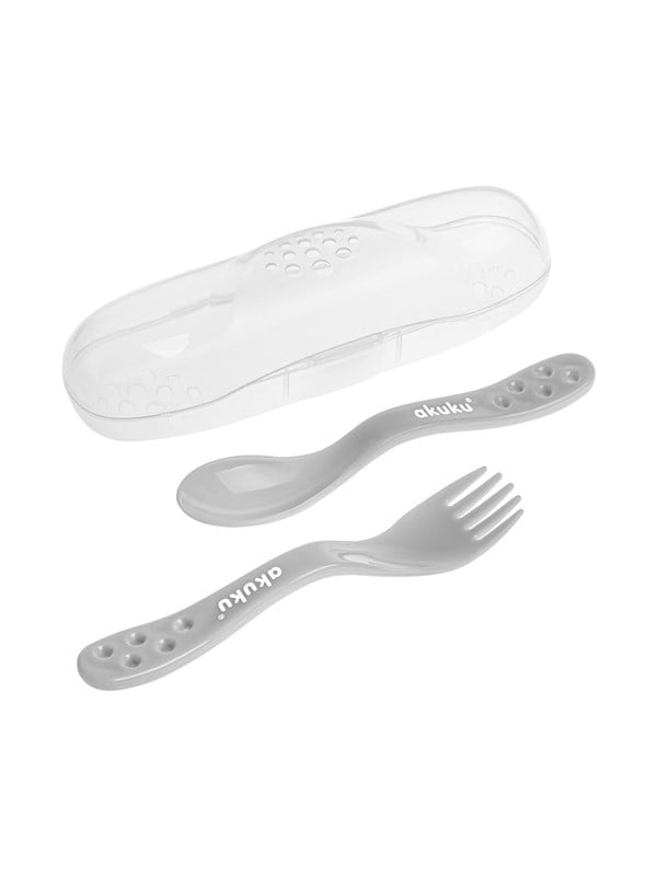 Akuku Cutlery set in case grey