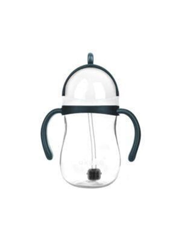 Akuku Non-spill cup with weighted straw BLUEGREY
